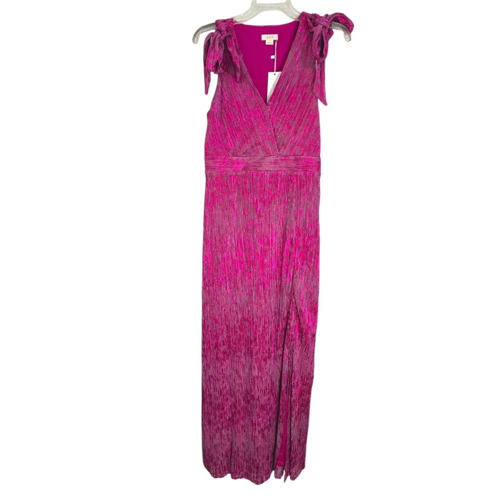 GPD Good People Design Womens Fuchsia Shimmery Metallic Maxi Dress Size M NWT